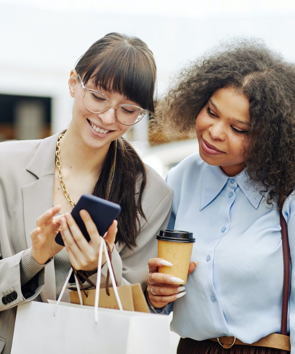 Two Girls Shopping Together